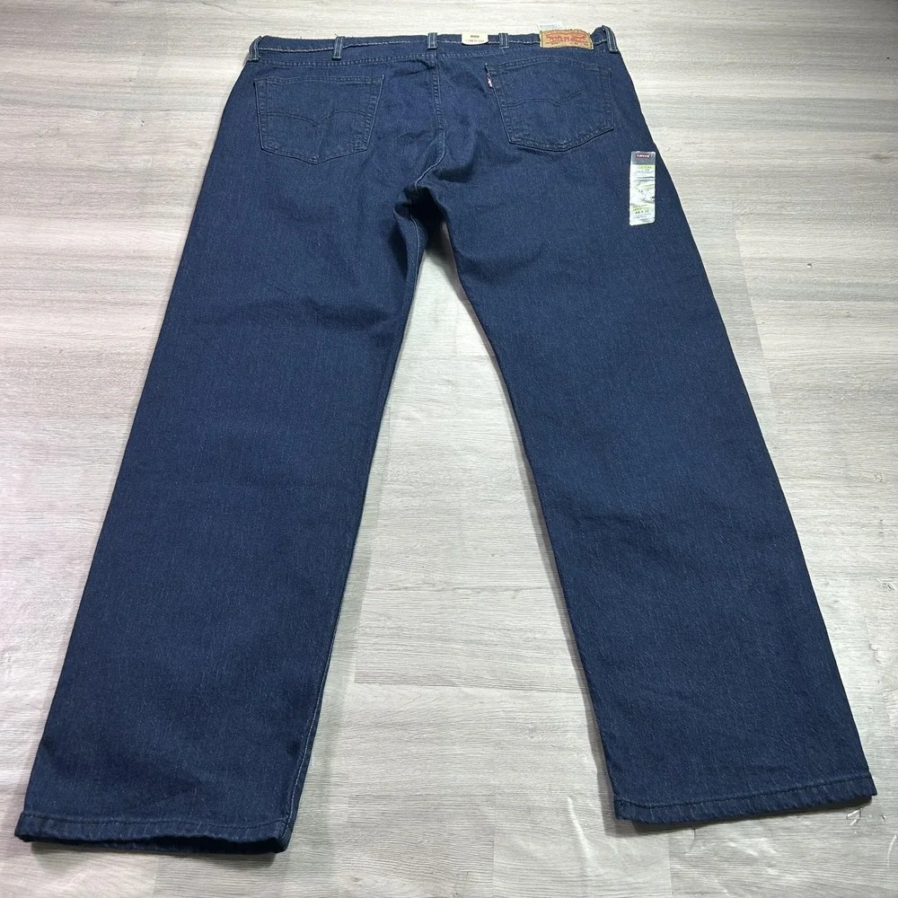 NEW Levis 505 Jeans‎ Mens 44x32 Blue Regular Straight Flex Denim Big & Tall